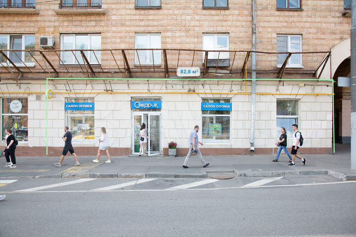 Помещение с арендатором 83 м², м. Университет