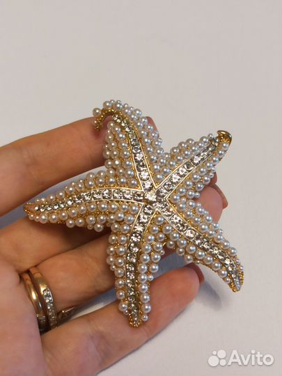Брошь морская звезда