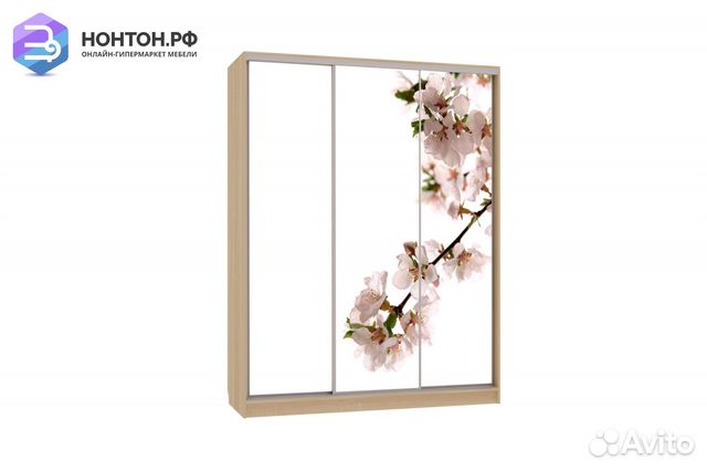 Шкаф-купе Бассо 7-600 яблоня дуб сонома