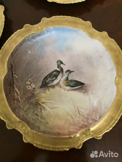 Антикварная фарфоровая тарелка. Limoges