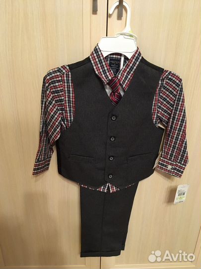 Nautica новый костюм р 104/110 с рубашкой галстук