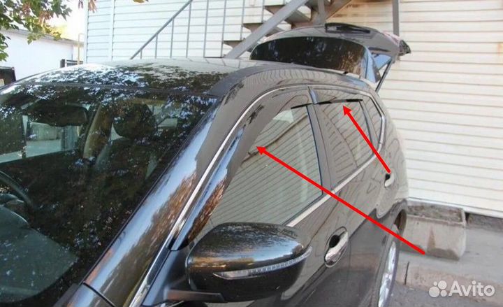 Дефлекторы окон для Nissan X-Trail