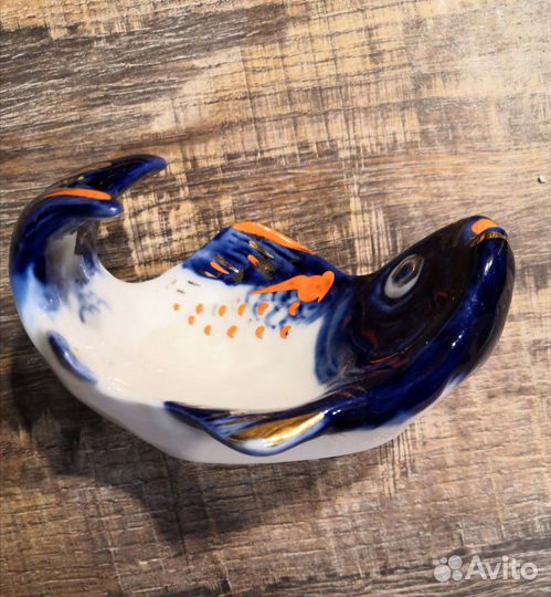 Пепельница / икорница Рыбка лфз