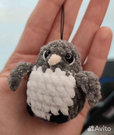 Брелок пингвин. 6см