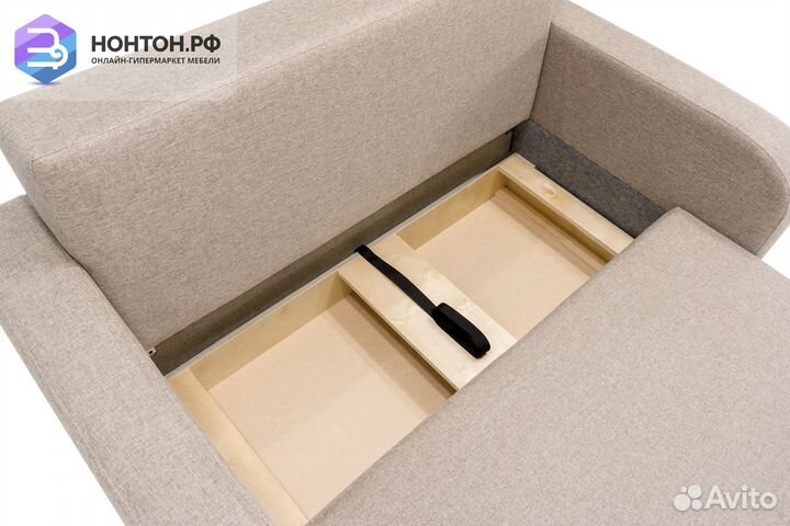 Диван Бруно рогожка бежевая