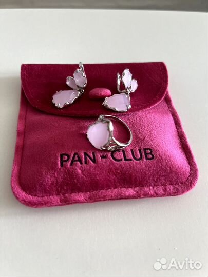 Комплект кольцо и серьги