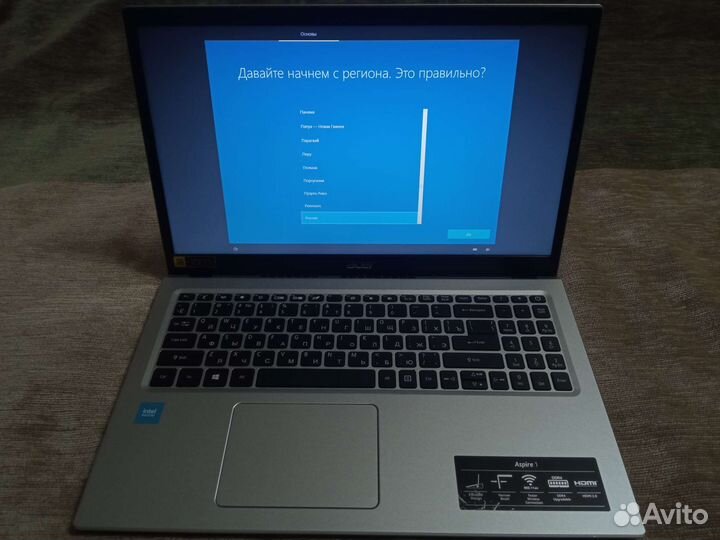 Ноутбук Acer Aspire + графический планшет + сумка