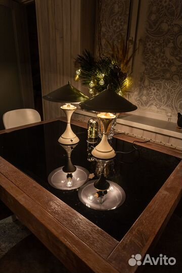 Винтажная настольная лампа с диммером