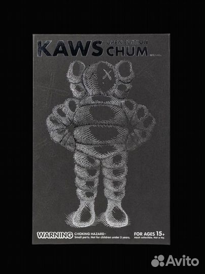 Kaws коллекционная фигурка chum черный