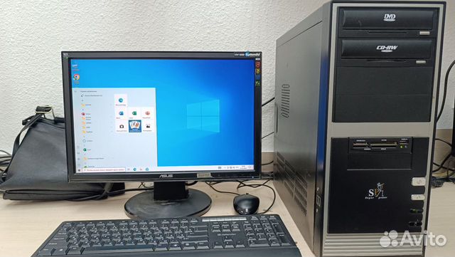 Компьютер с SSD комплект с монитором объявление продам