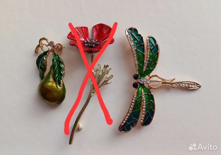 Брошки бижутерия