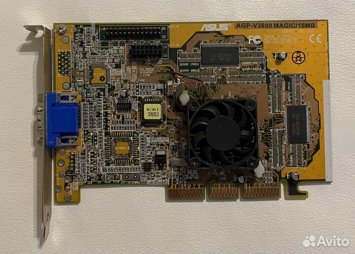 Видеокарта Asus AGP-V3800 Magic/16MB