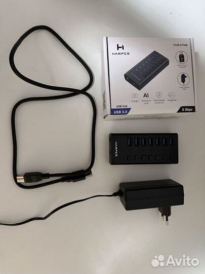 USB хаб/ USB концентратор с доп питанием