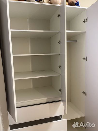 Шкаф 3-х дверный челси белый