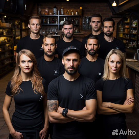 Печать на футболках для персонала