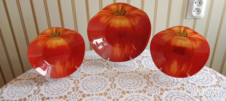 Набор салатников (3 шт, стекло)