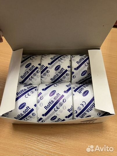 Бинт из ваты перевязочный, Германия, 6 см х 3 м