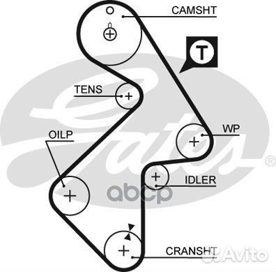 163x26,7 Ремень грм 5202XS Gates