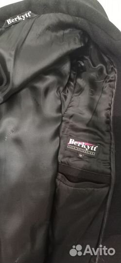 Пальто мужское черное длинное