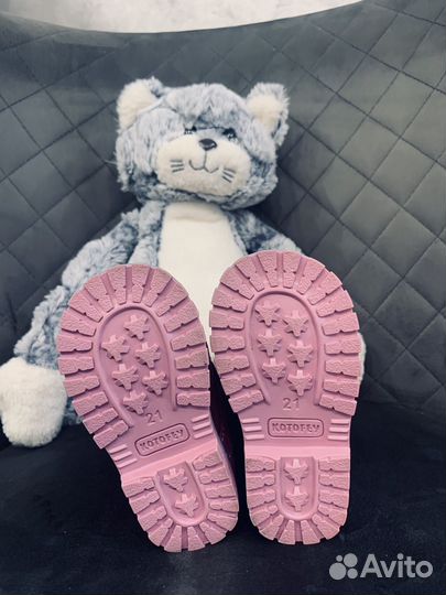 Ботинки демисезонные для девочки Котофей 21 размер
