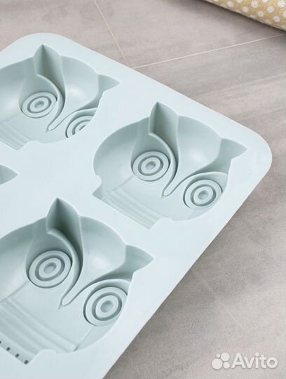 Силиконовая форма для выпечки сова