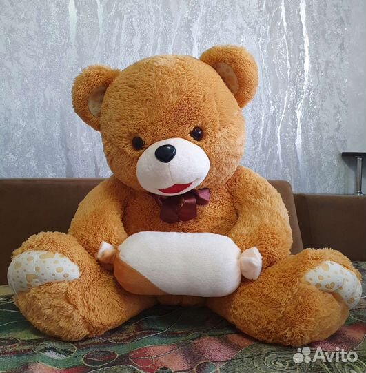 Игрушка Медведь Большой Плюшевый мягкая игрушка
