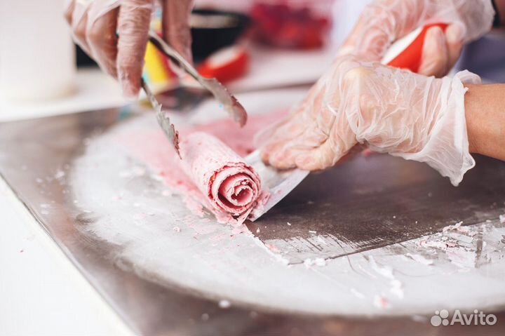 Жареное ролл мороженое