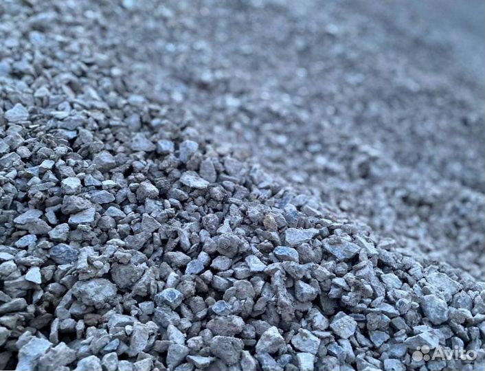 Щебень, Песок