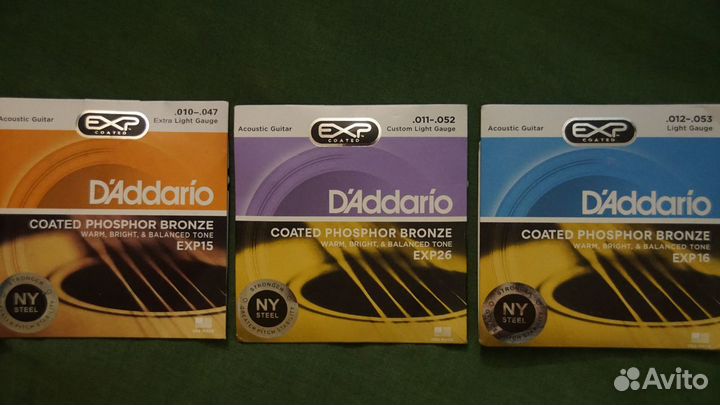 Струны для гитары Еlixir & D'addario & Ernie Ball