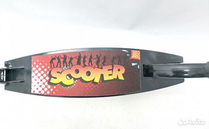 Самокат 2-х колесный черный (новый)