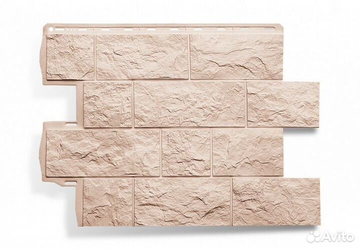 Фасадные панели Туф эко кремовый Альта Профиль