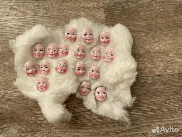 Лица для ватных игрушек
