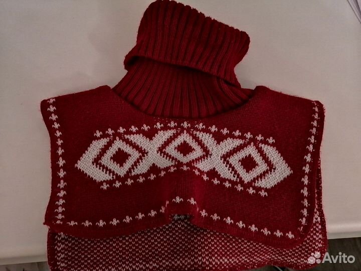 Манишка вязаная детская