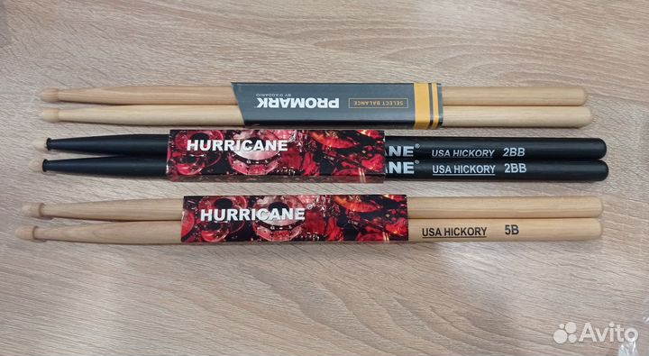 Барабанные палочки Pro-Mark, Hurrikane, USA Hickor