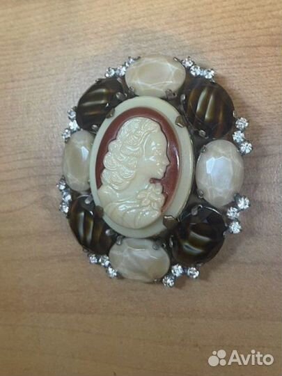 Брошь винтажная чехия