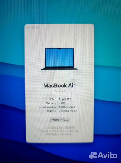 Macbook Air 13 m2 8 512 space gray