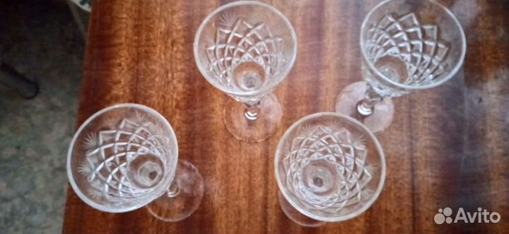 Бокалы, фужеры, рюмка хрустальные