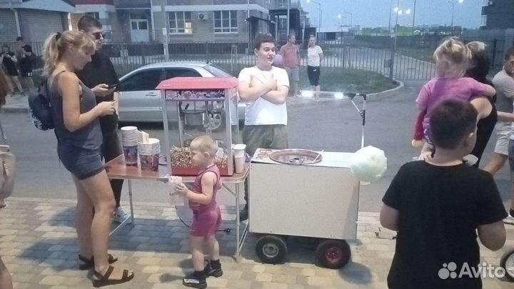 Сладкая вата и поп-корн на праздник