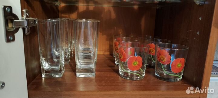Стаканы, бокалы, рюмки, фужеры