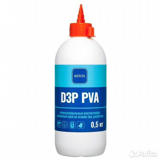 Клей пва kiitos D3P 0,5кг, арт.7930123610455