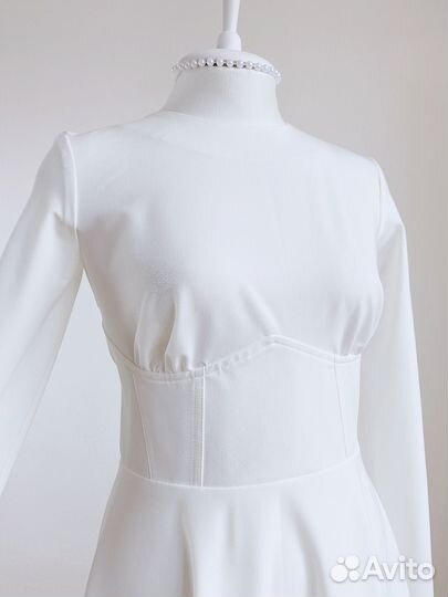 Платье Стефания миди с полукорсетом новое премиум