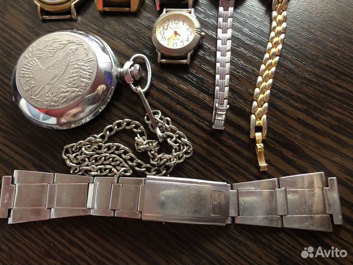 Старые часы одним лотом