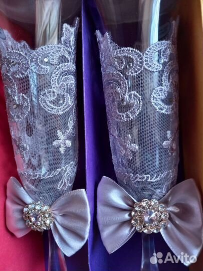 Свадебные бокалы 4шт