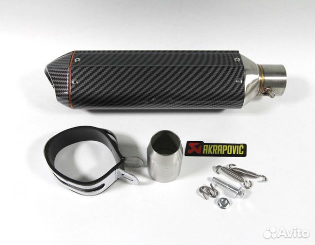 Глушитель универсальный под карбон, R-46