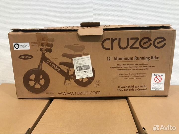 Самый легкий беговел cruzze Ultralight EVA Silver