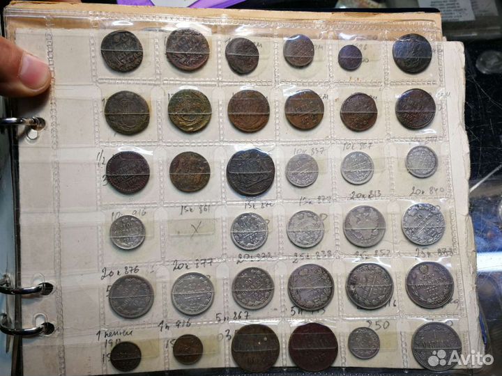 Монеты 1749-1924 годы Серебро Медь
