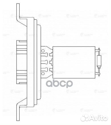Резистор вентилятора отопителя LFR0322 luzar