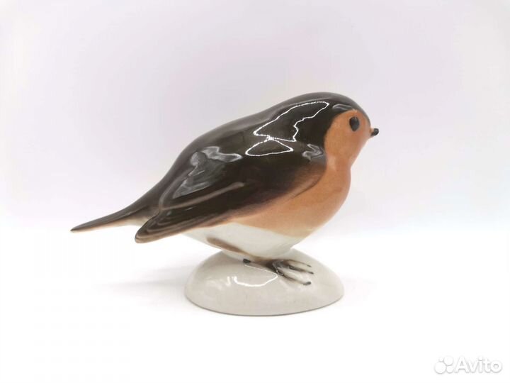 Статуэтка Птица Воробей Птичка лфз СССР
