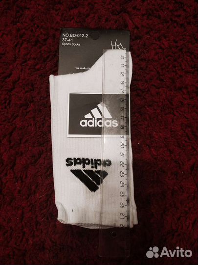 Носки Adidas высокие белые