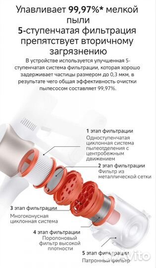 Пылесос Xiaomi Vacuum Cleaner G9 Plus новый